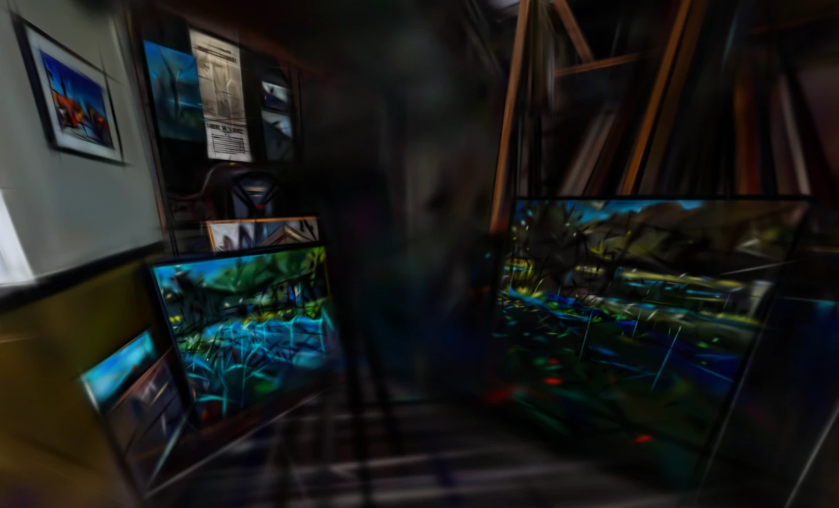 Quand le 3D gaussien transfome deux tableaux clasiques en street art